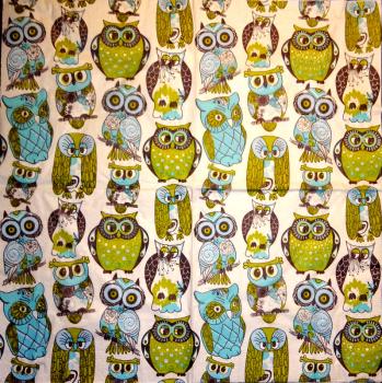 097 Eulen - 3-lagig (blau)